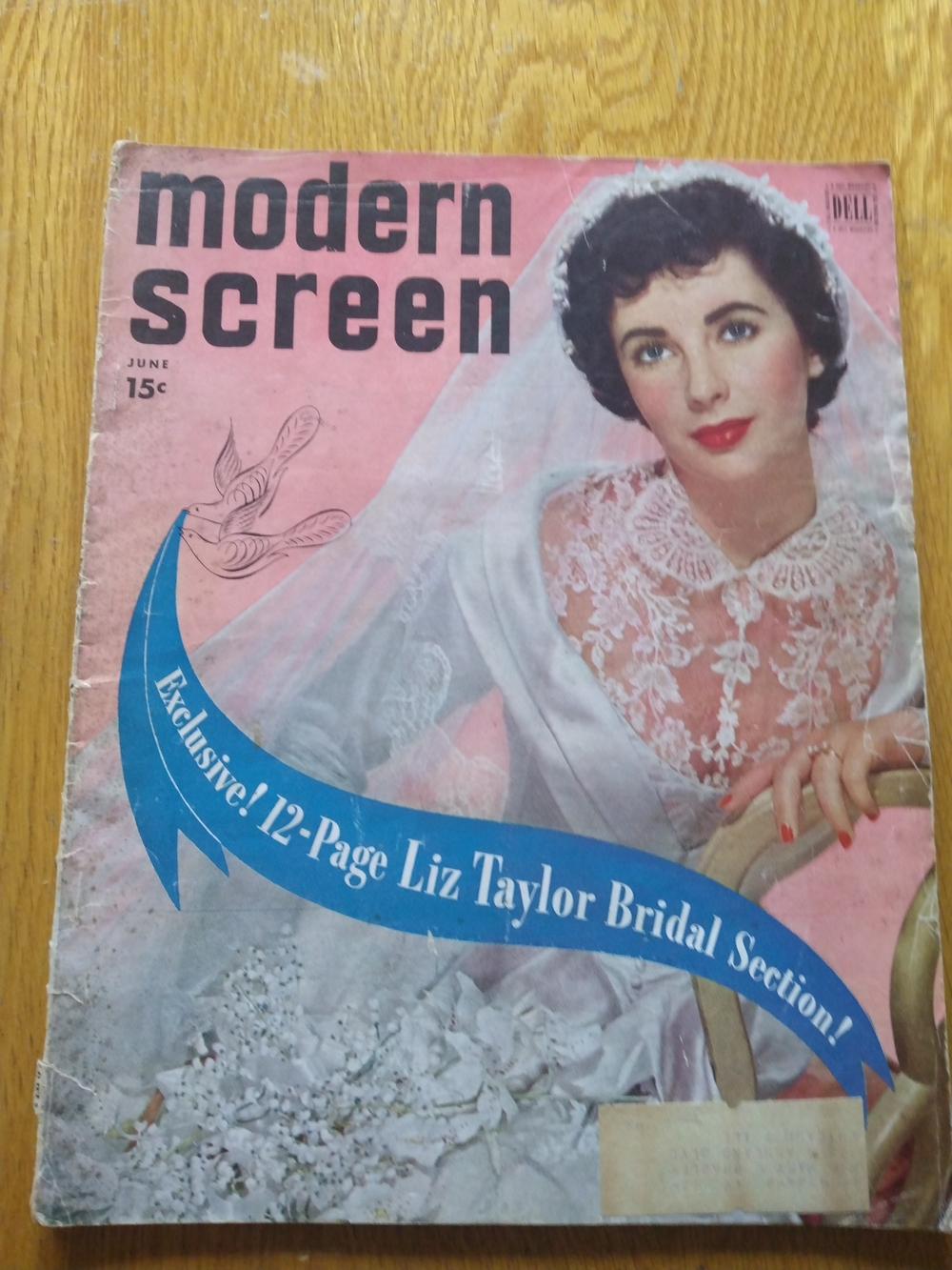 Modern Screen Vintage Bridal Magazine Featuring Elizabeth Taylor - 1950